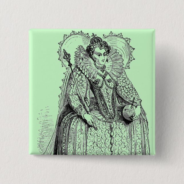 elisabethanische Kleidung Button (Vorderseite)