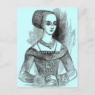 elisabethanische Kleidung Postkarte