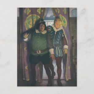 Elisabethans in einem Gasthaus Postkarte
