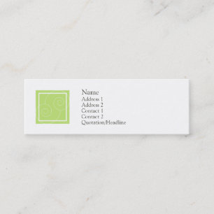 Elise - Grün Mini Visitenkarte