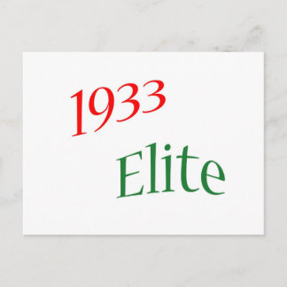 Elite 1933 postkarte