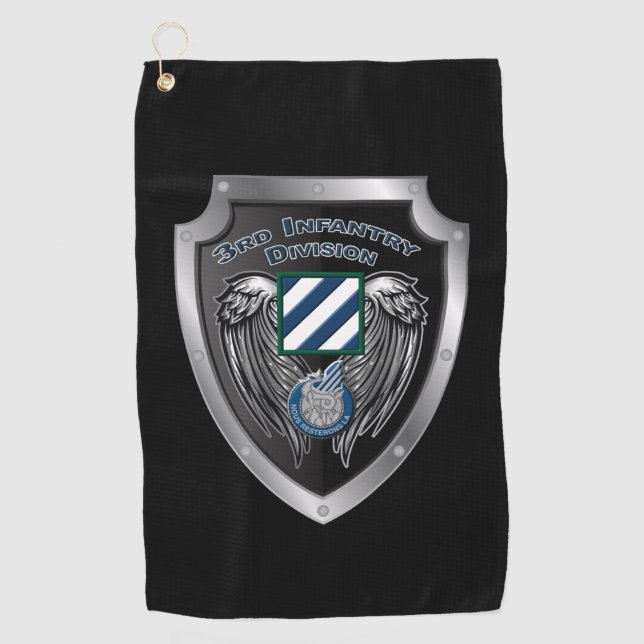 Elite 3. Infanteriedivision "Rock of the Marne" Golfhandtuch (Vorderseite)