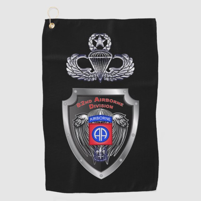 Elite 82. Im Flugzeug Division "All The Way" Golfhandtuch (Vorderseite)