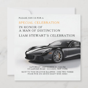 Elite-Autofanatiker-Party Einladung