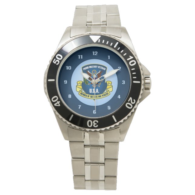 Elite ein Prozent Armbanduhr (Vorderseite)