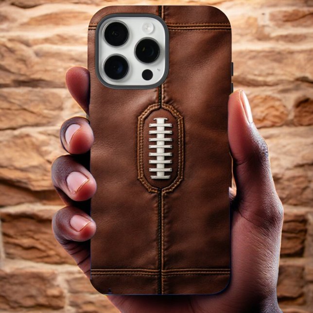 Elite Football Leather iPhone 16 Pro Max Hülle (Von Creator hochgeladen)