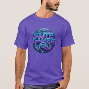 Elite-Gamer-Neon-Logo-T-Shirt T-Shirt