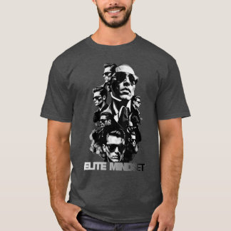 Elite Mindset Luxus Premium Herren Dunkelgrau Grap T-Shirt
