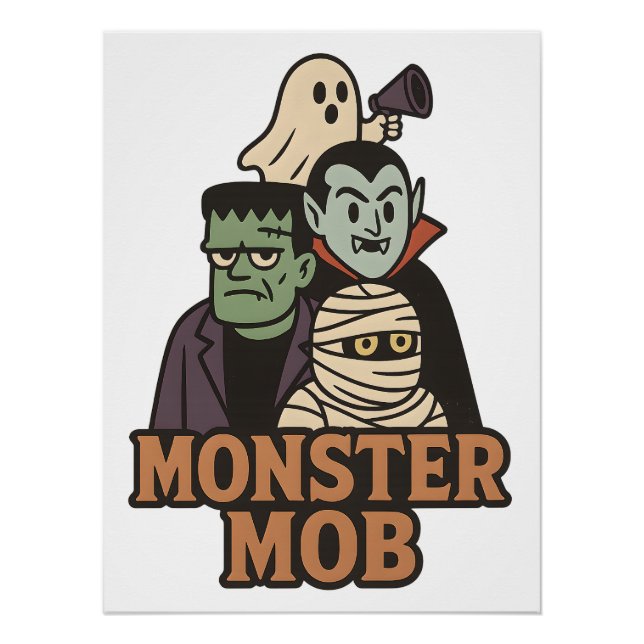 Elite Monster Squad 2025 Halloween Gang Poster (Vorderseite)