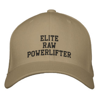 Elite Raw Powerlifter Bestickte Kappe