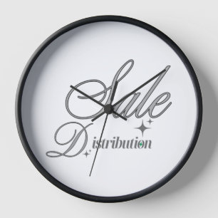 Elite-Silber-Schrift Executive-Schwarzwanduhr Uhr