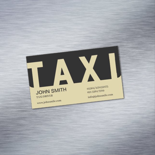 EliteTaxi-Treiber Magnetische Visitenkarte (Beispiel)