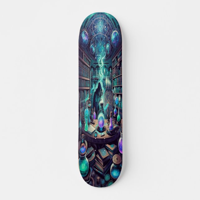 "Elixier der Elemente: Alchemist Labrador Skateboa Skateboard (Vorne)