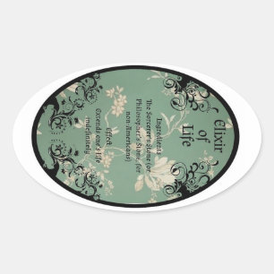 Elixir du étiquette de potion de vie