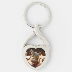 Eliza Königin der Meerkats, Metallkeyring Schlüsselanhänger