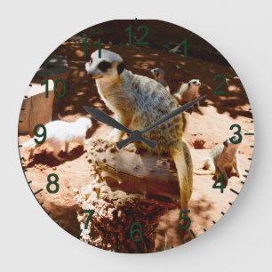 Eliza Königin der Meerkats, Wall-Uhr Große Wanduhr