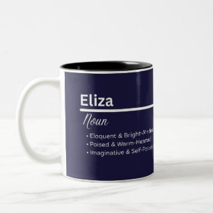 Eliza Personalisierter Namensbecher Zweifarbige Tasse