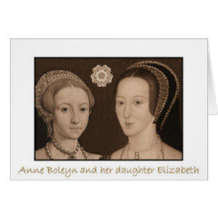 Elizabeth aux cheveux roux et Anne Boleyn aux chev