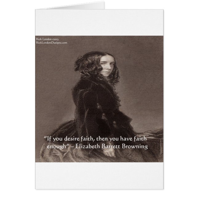 Elizabeth Barrett Browning Faith Desire Citation (Devant)