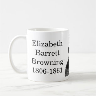 Elizabeth Barrett Browning Zitat zum Schreiben Kaffeetasse