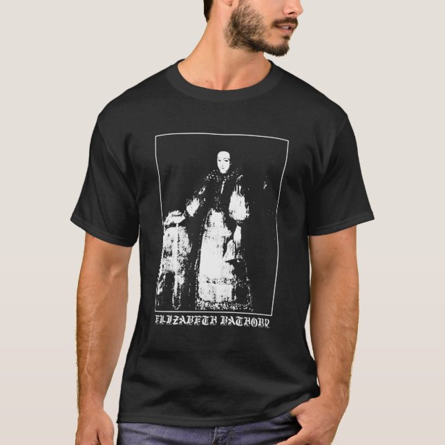 Elizabeth Bathory Countess Vampire Goth T-Shirt (Vorderseite)