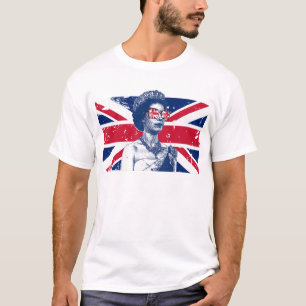 Elizabeth British Flag England Königin von England T-Shirt