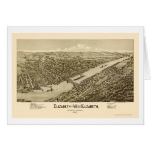 Elizabeth, carte panoramique de PA - 1897
