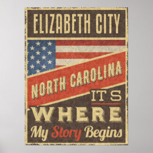 Elizabeth City North Carolina Poster