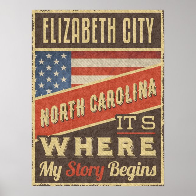 Elizabeth City North Carolina Poster (Vorne)
