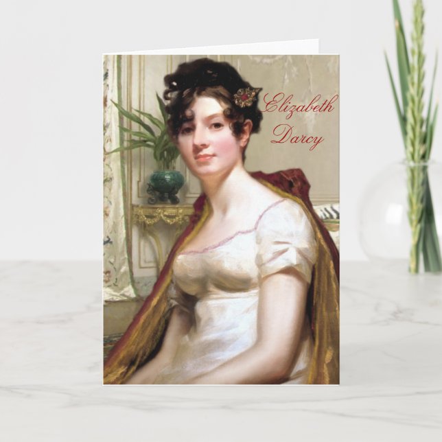 Elizabeth Darcy Carte pour notes (Devant)