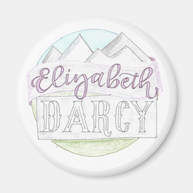 Elizabeth + Darcy Magnet (Vorne)