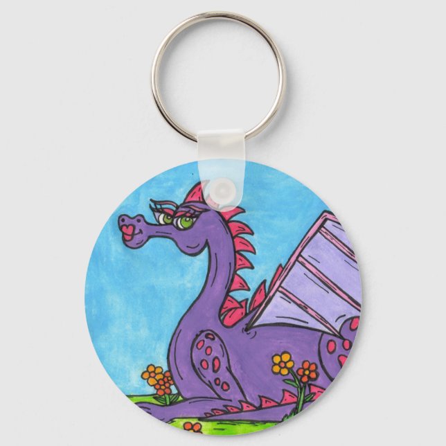 Elizabeth der Drache Schlüsselanhänger (Vorderseite)