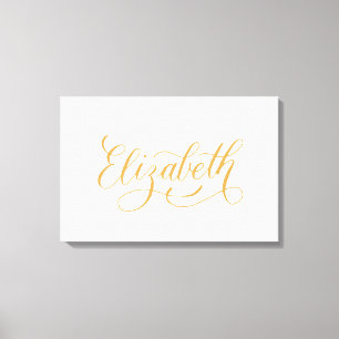 Elizabeth - Design für moderne Kalligrafie Leinwanddruck