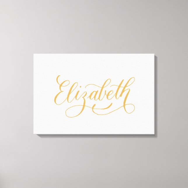 Elizabeth - Design für moderne Kalligrafie Leinwanddruck (Vorderseite)
