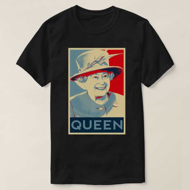 Elizabeth Her Royal Highness Queen of England Pull T-Shirt (Design vorne)