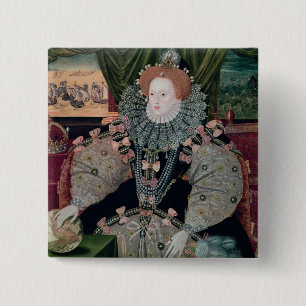 Elizabeth I, Armada-Porträt, c.1588 Button