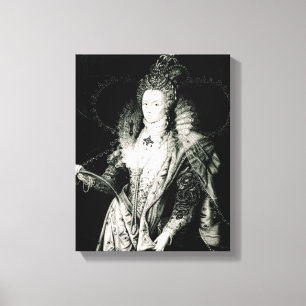 Elizabeth I gezeichnet durch W.Derby und vorbei Leinwanddruck