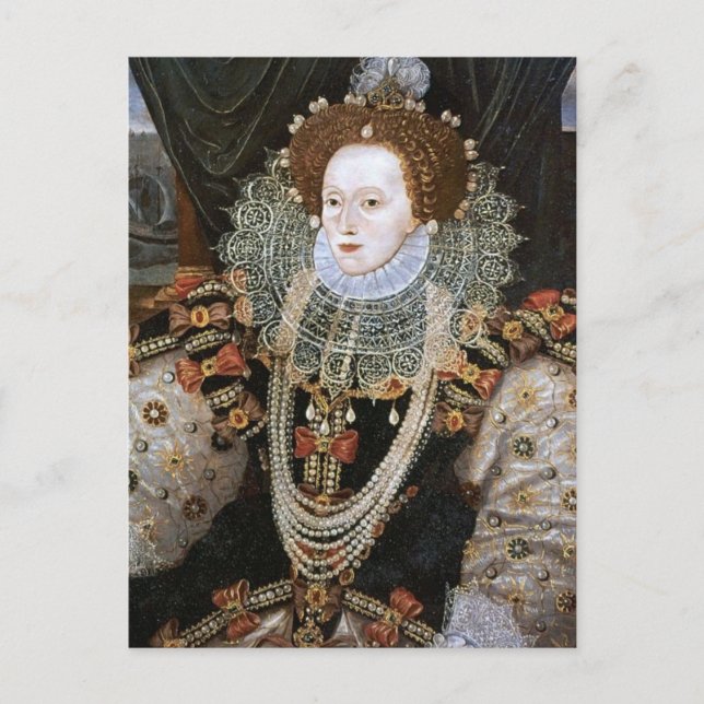 Elizabeth I Portrait Postkarte (Vorderseite)