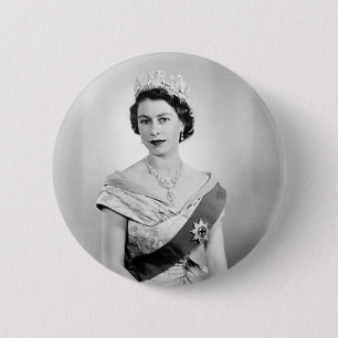 Elizabeth II-Königin von England Button