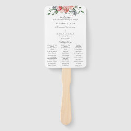 Elizabeth Katholic Wedding Program with Mass Fächer