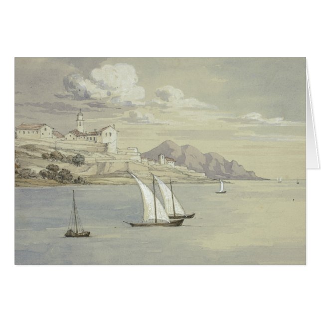 Elizabeth Murray - Portofino aus dem Meer, Genua (Vorderseite (Horizontal))