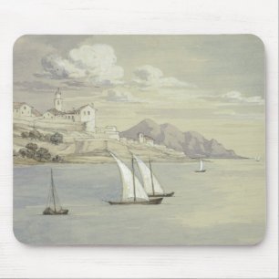 Elizabeth Murray - Portofino aus dem Meer, Genua Mousepad
