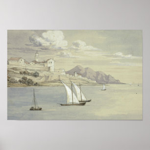 Elizabeth Murray - Portofino aus dem Meer, Genua Poster