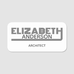 Elizabeth Name Tag Namensschild
