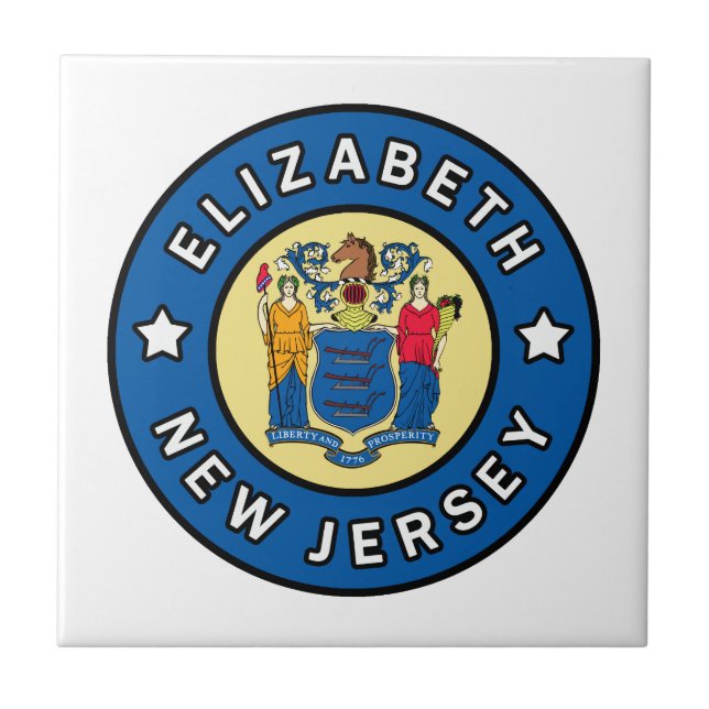 Elizabeth New Jersey Fliese (Vorderseite)
