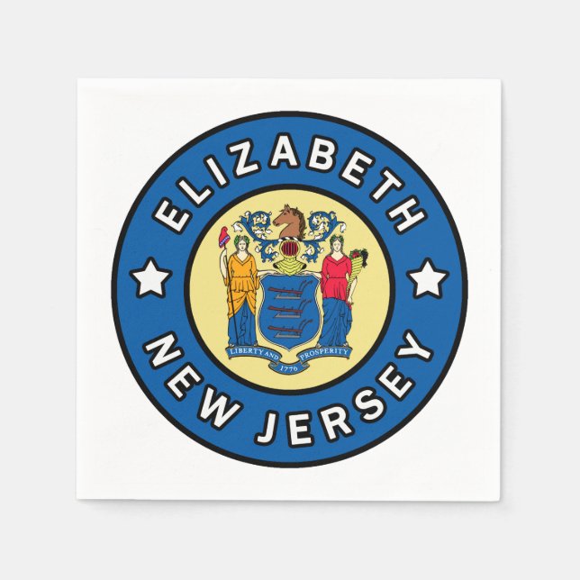 Elizabeth New Jersey Serviette (Vorderseite)