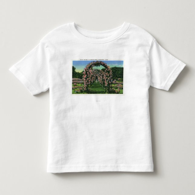 Elizabeth-Park-Ansicht der Rosen-Bögen Kleinkind T-shirt (Vorderseite)
