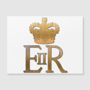 Elizabeth Queen Royal Crown Magnewn Card Magnetkarte