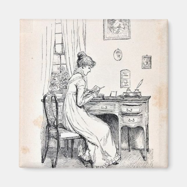 Elizabeth Reading Janes Briefe Magnet (Vorne)