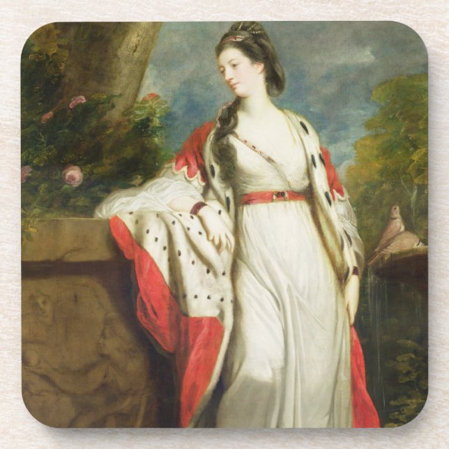 Elizabeth-Schießen, Herzogin von Hamilton und Untersetzer (Vorderseite)
